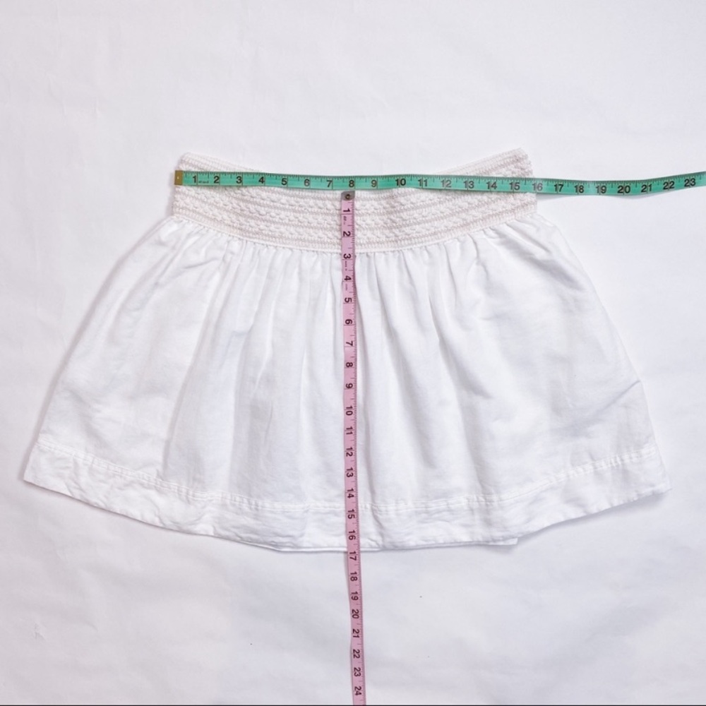 $89 J. Crew linen blend pull on mini skirt L - Picture 4 of 7